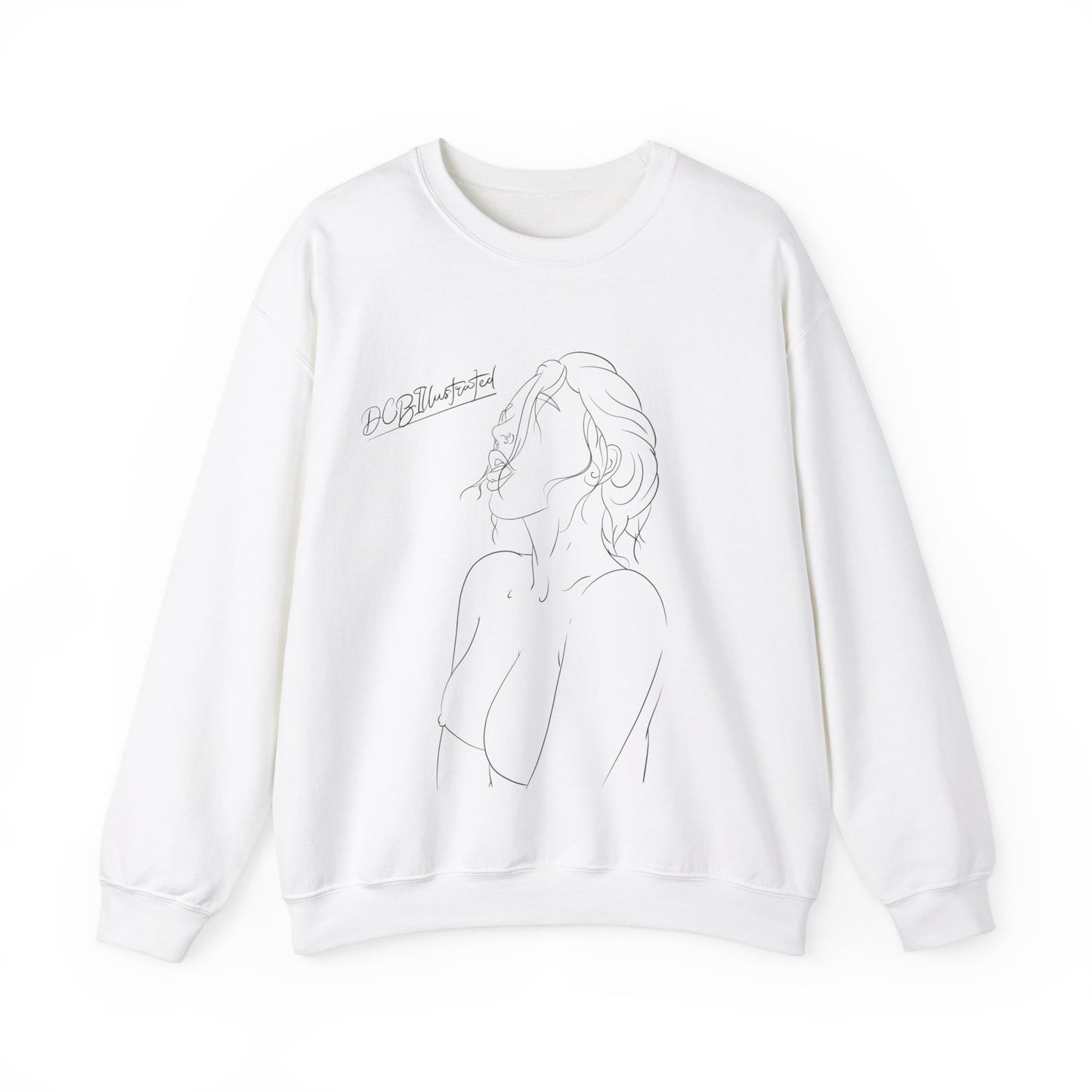 DCB Line Art Unisex Heavy Blend™ Crewneck Sweatshirt Design 3