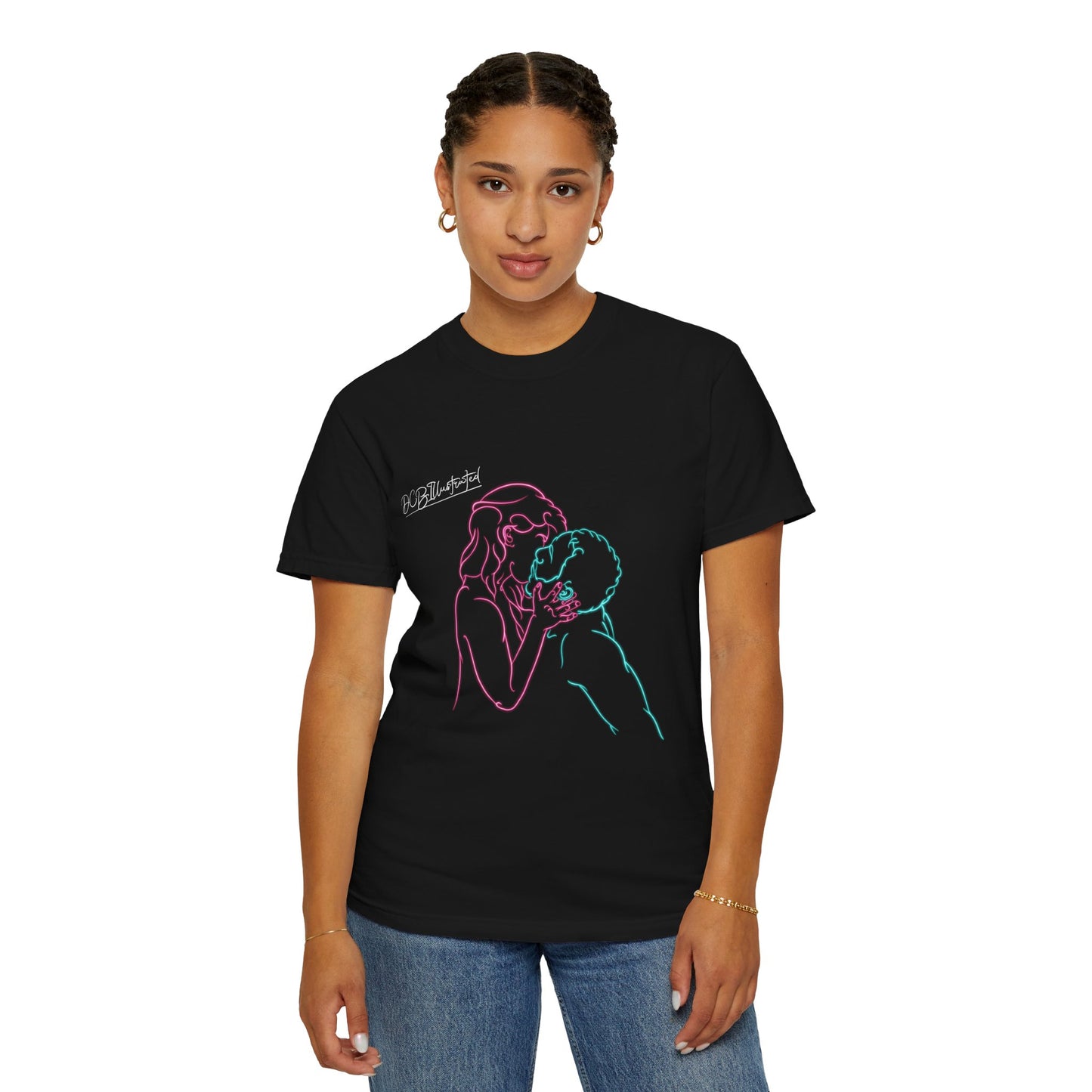 DCB Neon Unisex Garment-Dyed T-shirt Design 3