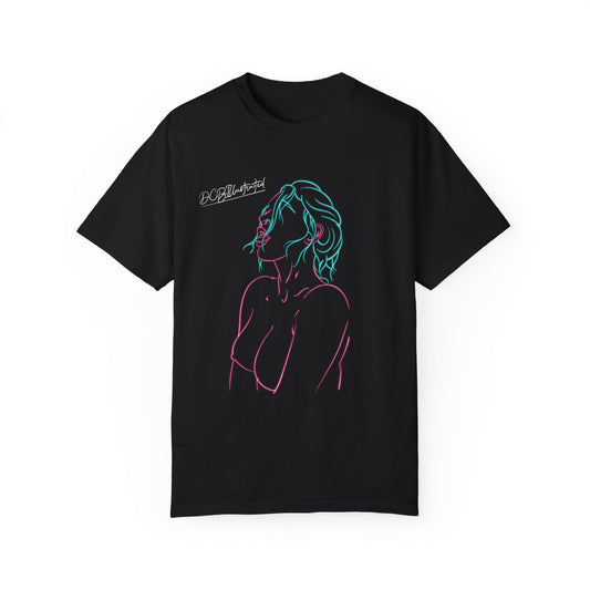 DCB Neon Unisex Garment-Dyed T-shirt Design 1