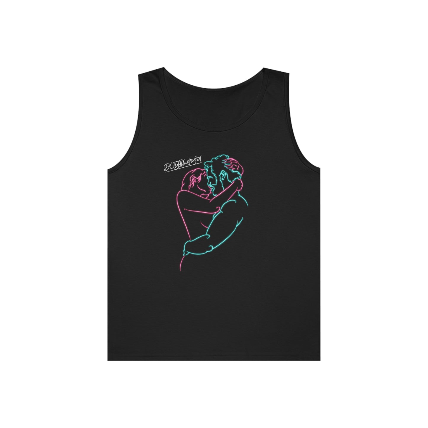 DCB Neon Unisex Heavy Cotton Tank Top Design 1