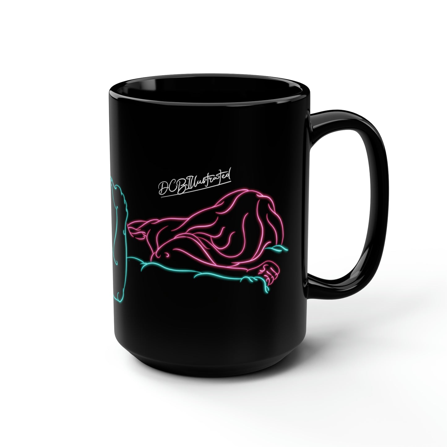 DCB Neon Black Mug, 15oz