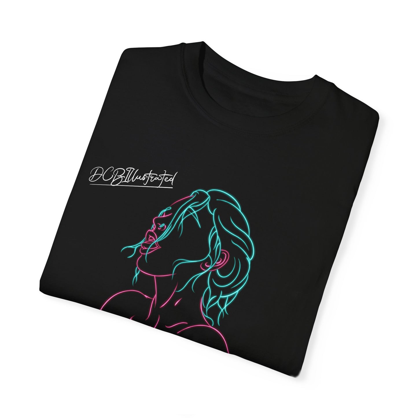 DCB Neon Unisex Garment-Dyed T-shirt Design 1