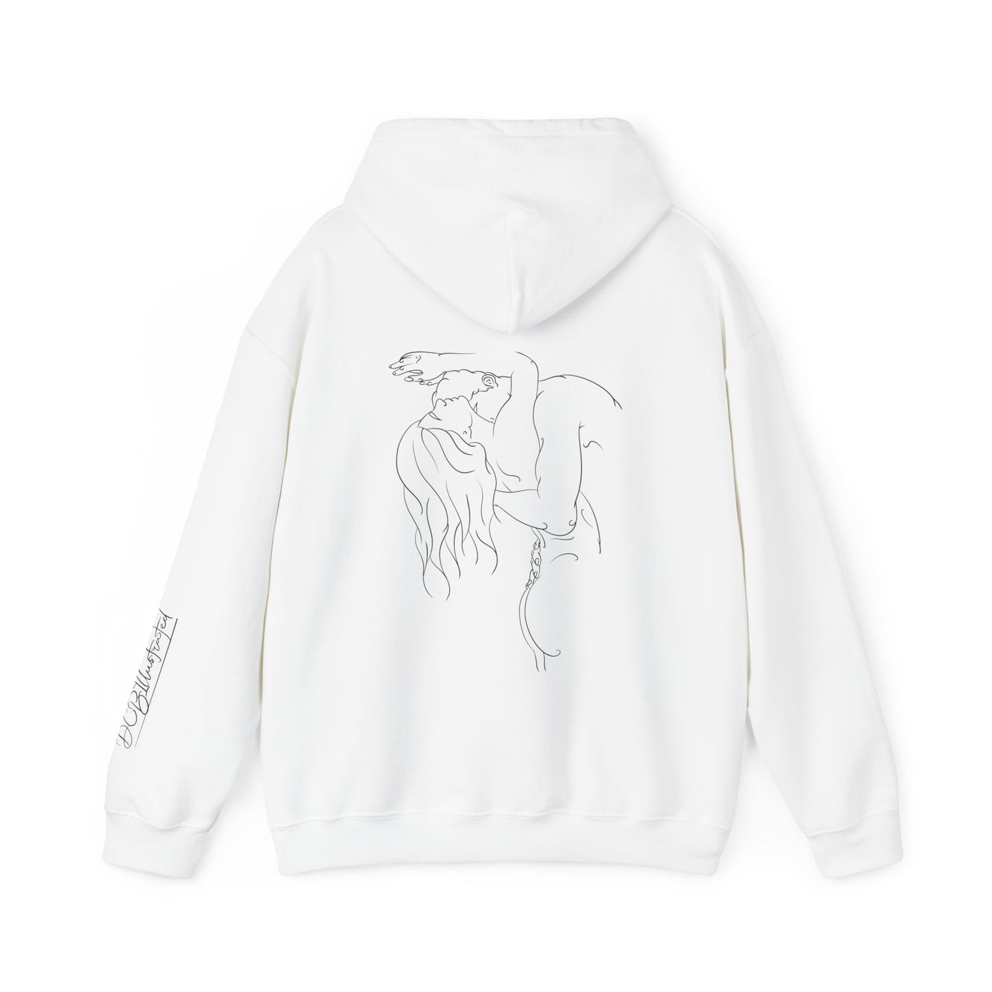 DCB Line Art Unisex Heavy Blend™ Hooded Sweatshirt Design 3