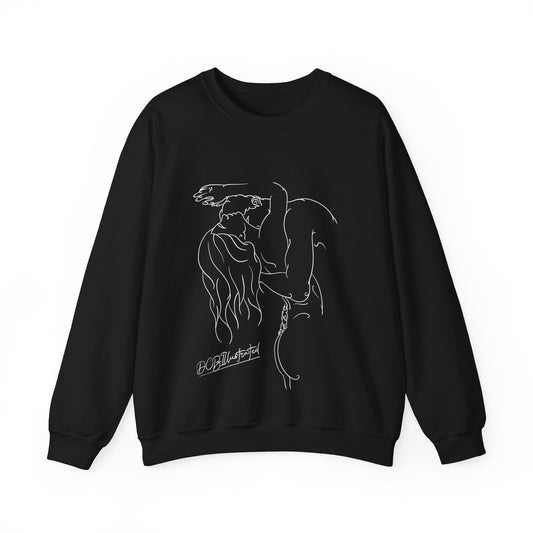 DCB Line Art Unisex Heavy Blend™ Crewneck Sweatshirt Design 2