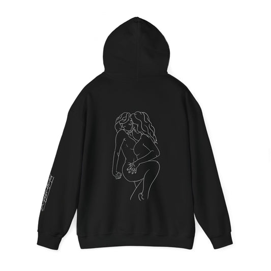 DCB Line Art Unisex Heavy Blend™ Hooded Sweatshirt Design 2