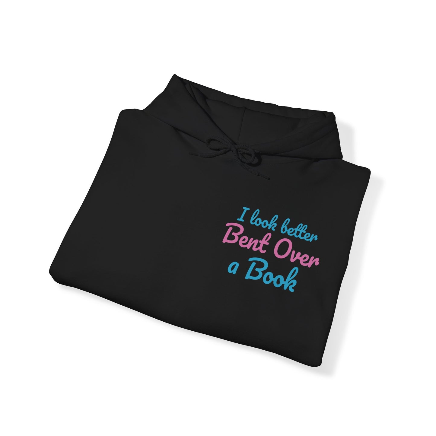 I Look Better Bent over a Book DCB Neon Unisex Heavy Blend™ Hooded Sweatshirt Design