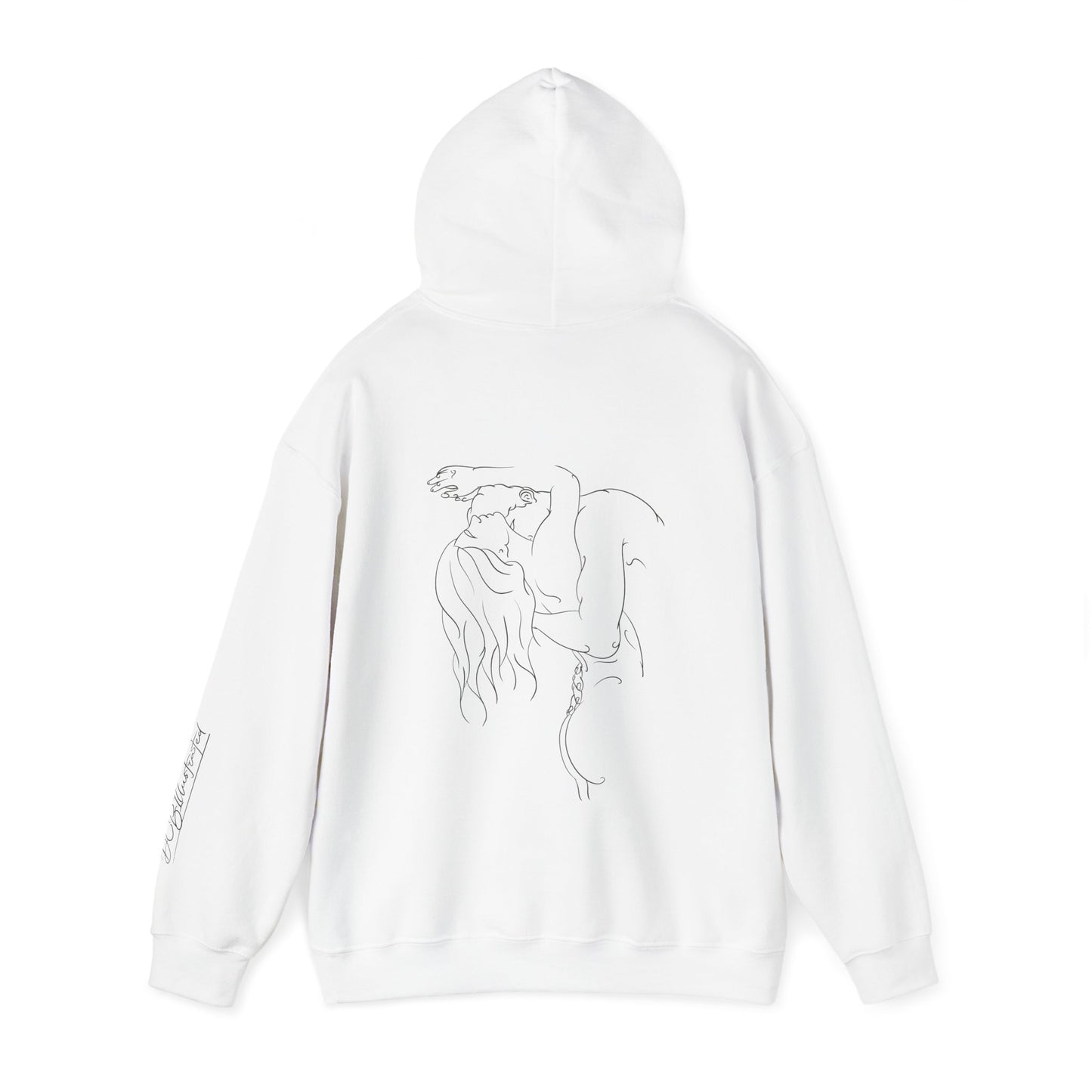 DCB Line Art Unisex Heavy Blend™ Hooded Sweatshirt Design 3