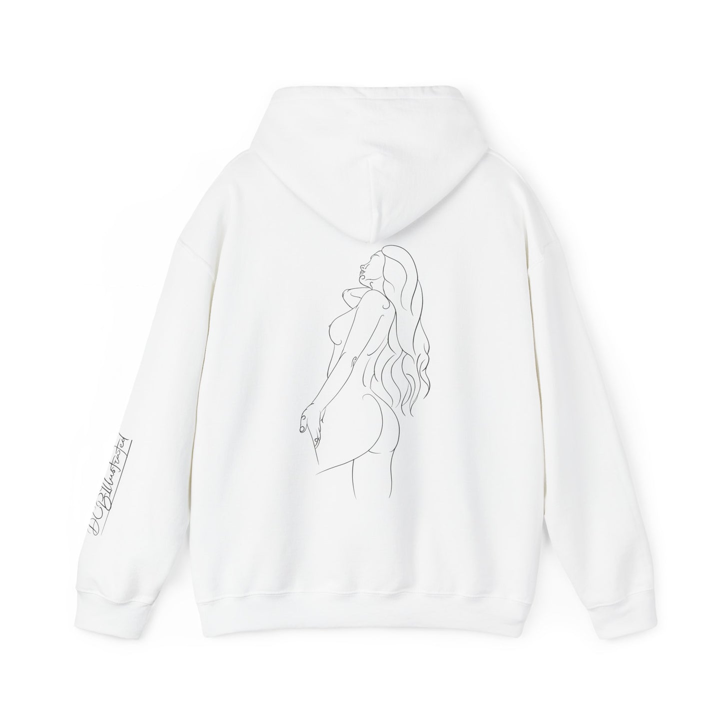 DCB Line Art Unisex Heavy Blend™ Hooded Sweatshirt Design 5