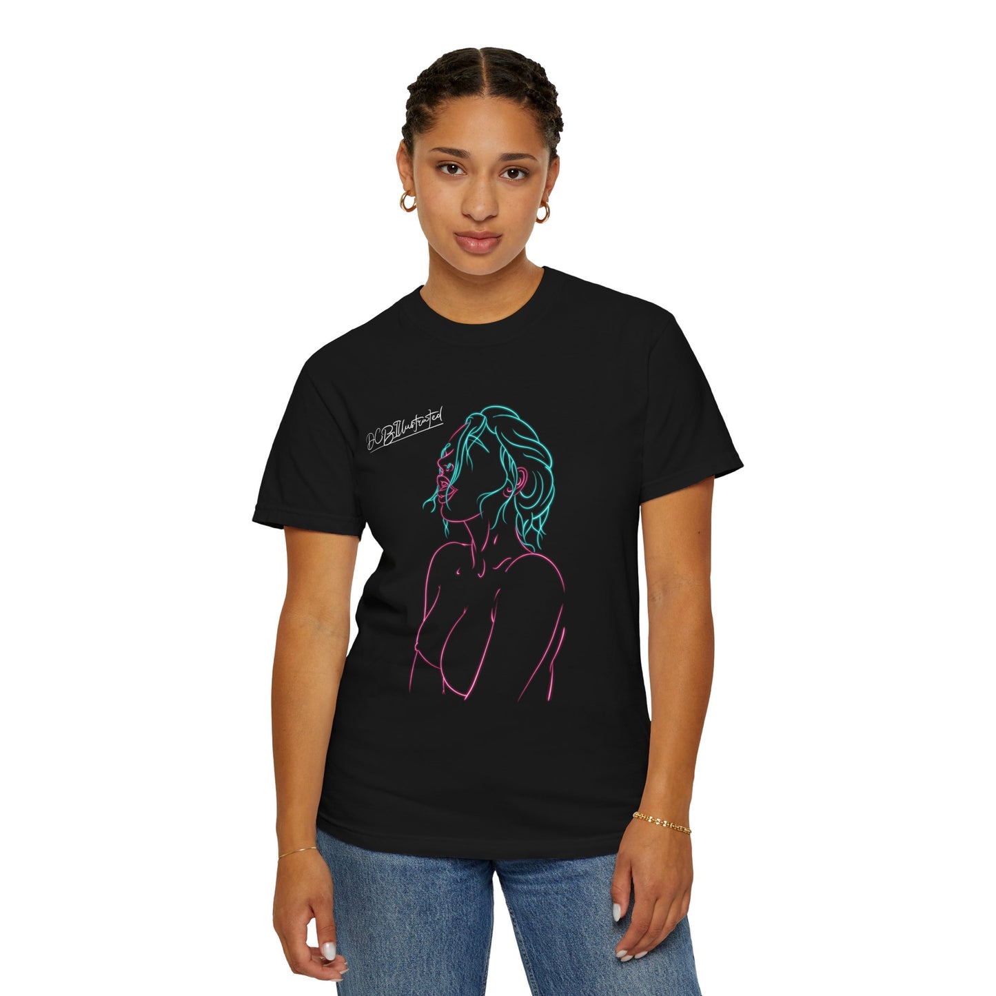 DCB Neon Unisex Garment-Dyed T-shirt Design 1