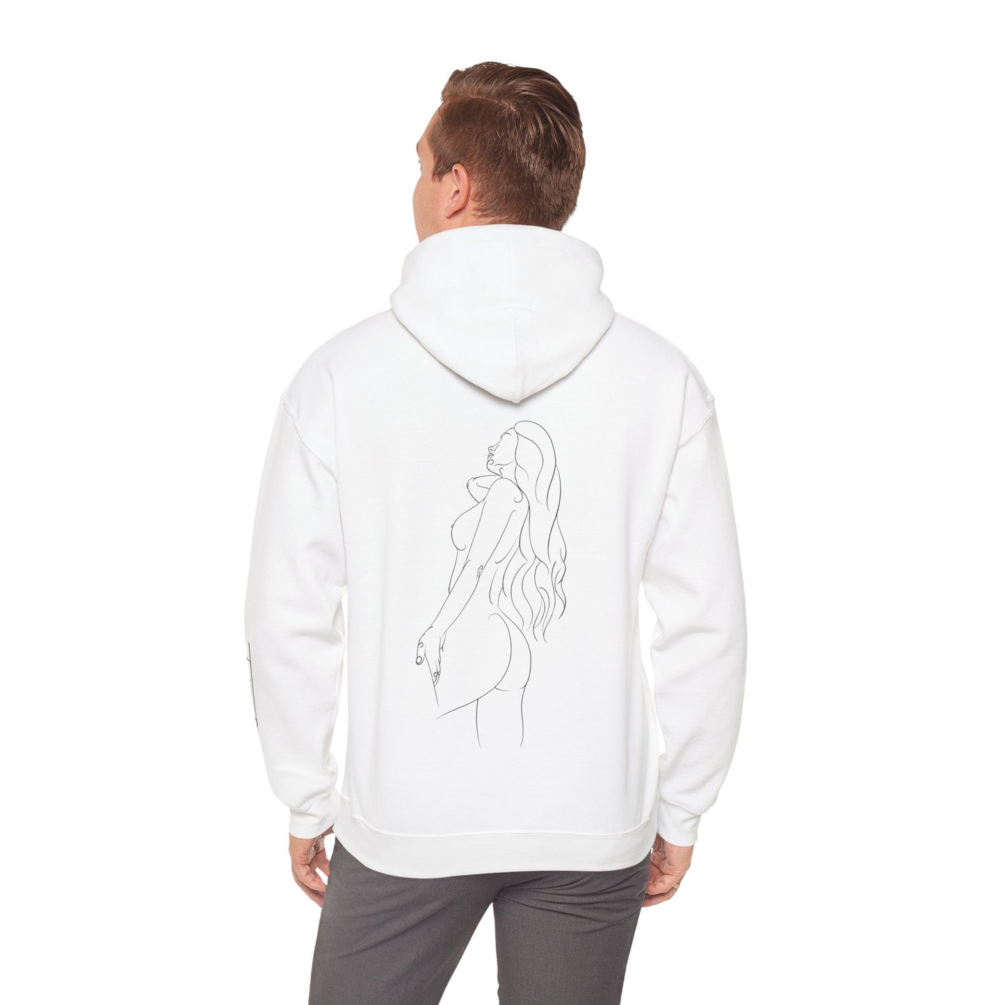 DCB Line Art Unisex Heavy Blend™ Hooded Sweatshirt Design 5