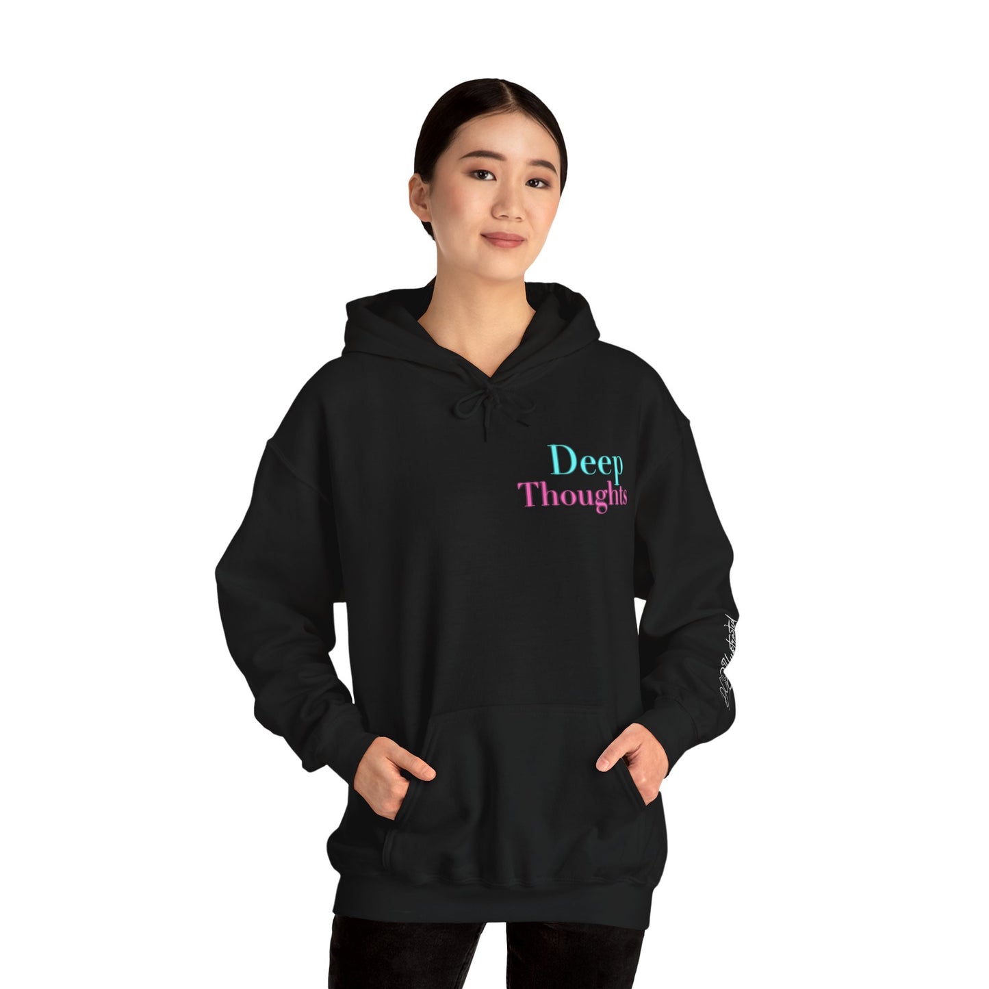 Deep Thoughts DCB Neon Unisex Heavy Blend™ Hooded Sweatshirt Design