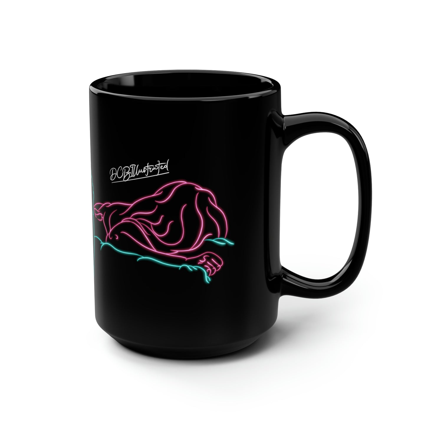 DCB Neon Black Mug, 15oz