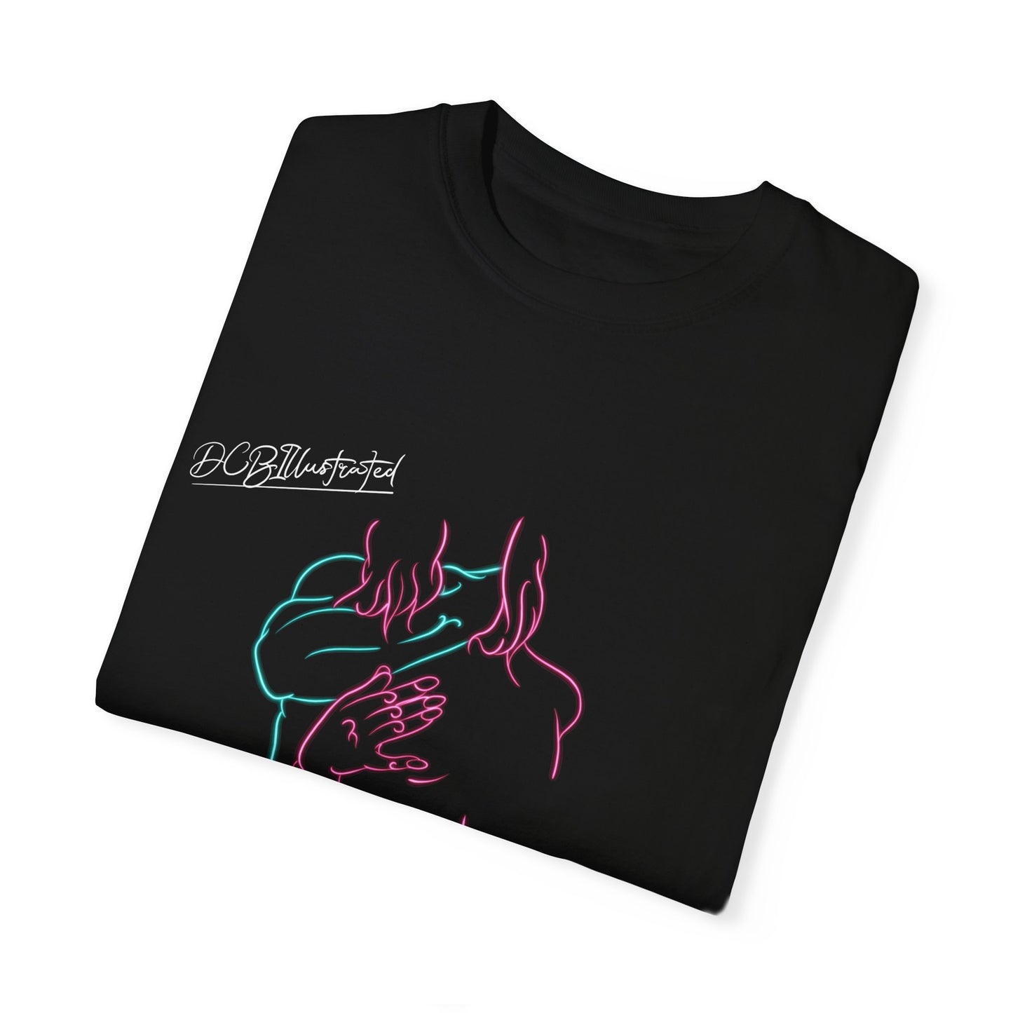 DCB Neon Unisex Garment-Dyed T-shirt Design 2