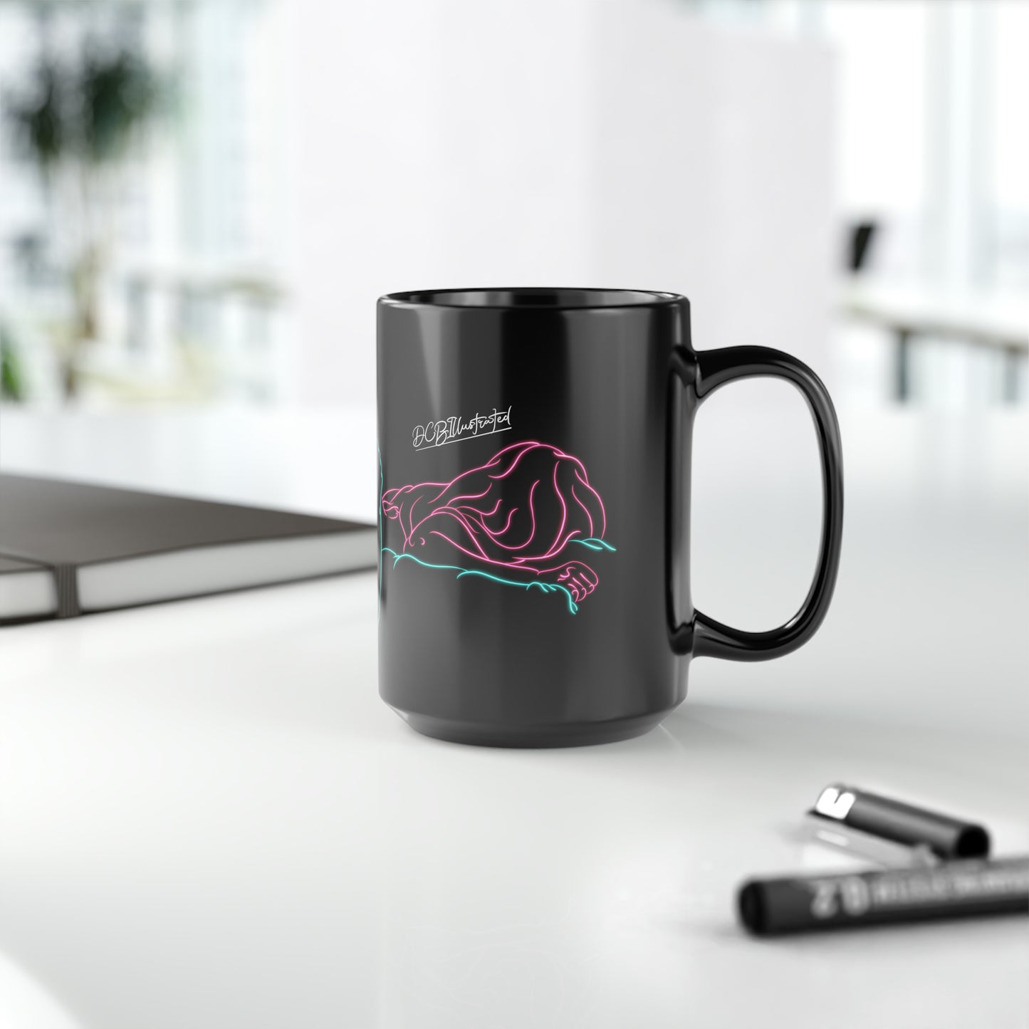 DCB Neon Black Mug, 15oz