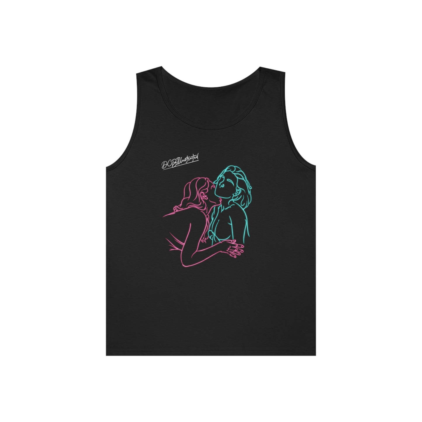 DCB Neon Unisex Heavy Cotton Tank Top Design 2