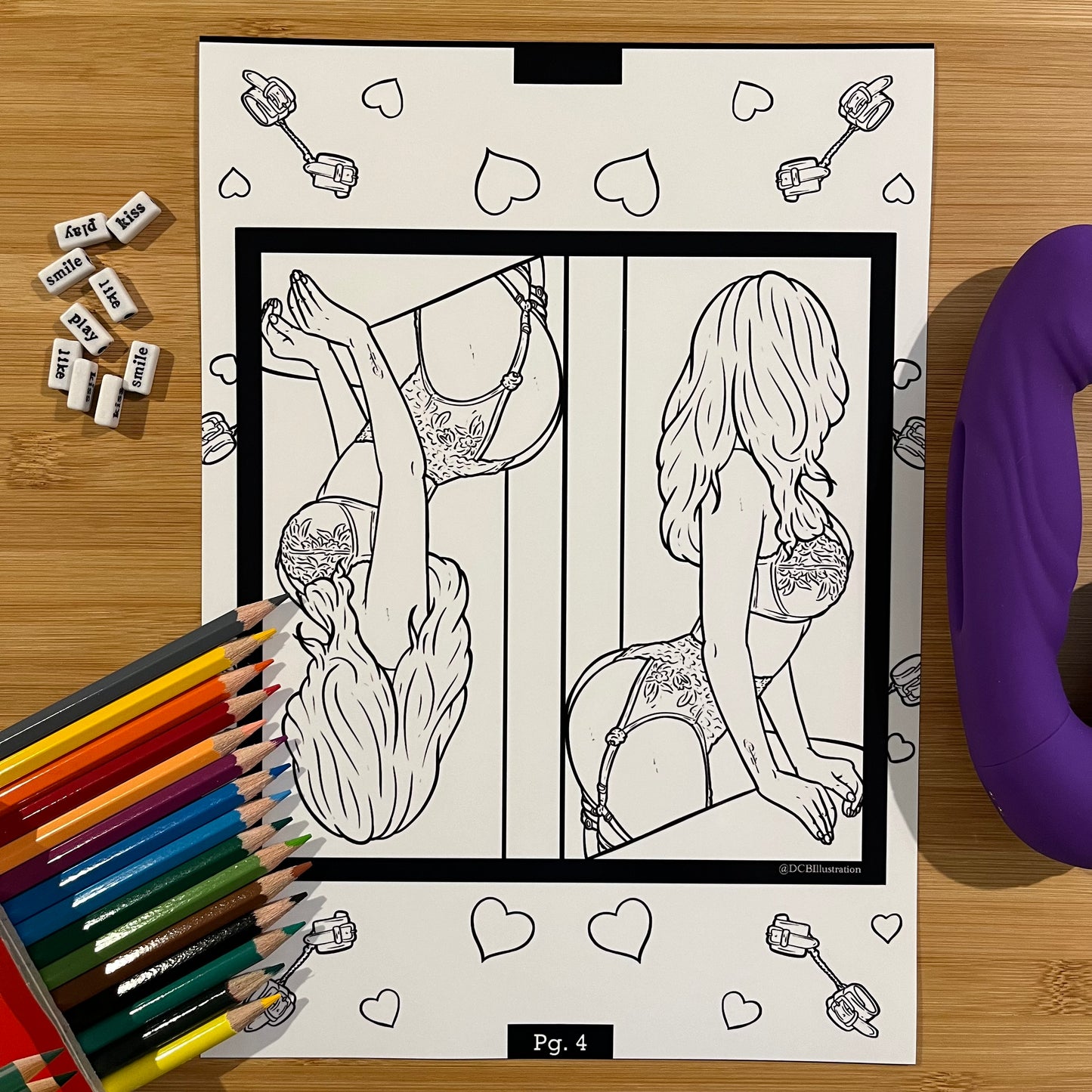 PHYSICAL EDITION DCB Illustration Colouring Book #3 (Mid October Release)