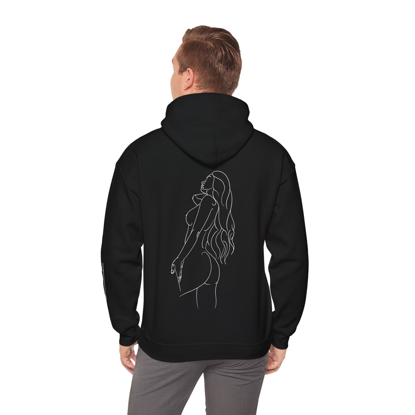 DCB Line Art Unisex Heavy Blend™ Hooded Sweatshirt Design 5