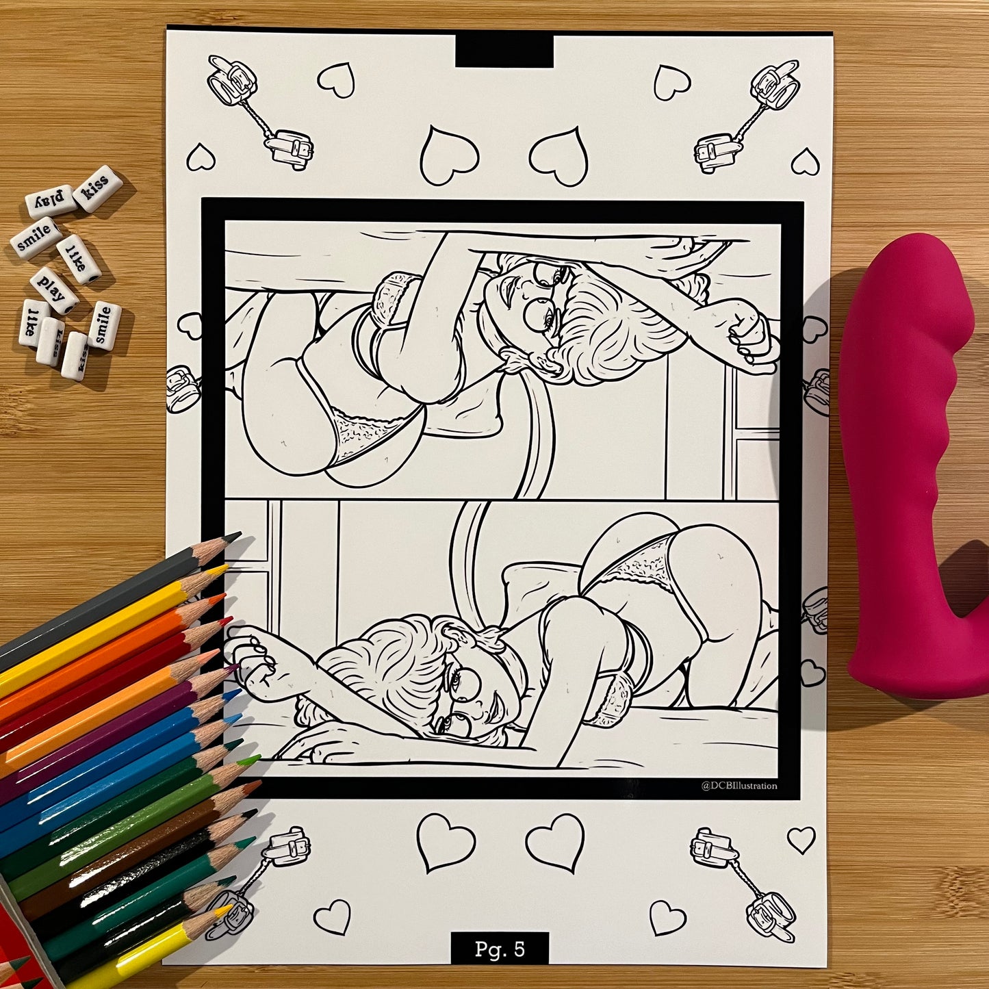 PHYSICAL EDITION DCB Illustration Colouring Book #3 (Mid October Release)