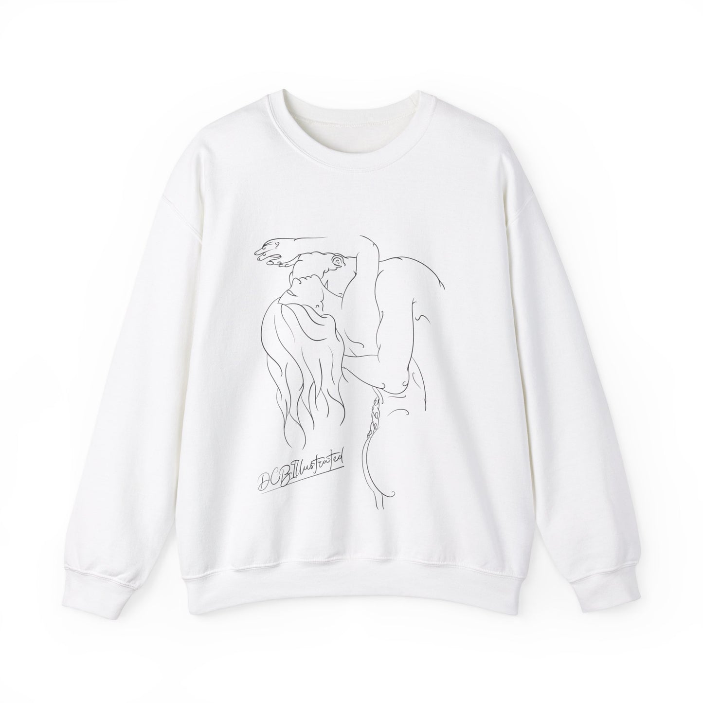 DCB Line Art Unisex Heavy Blend™ Crewneck Sweatshirt Design 2