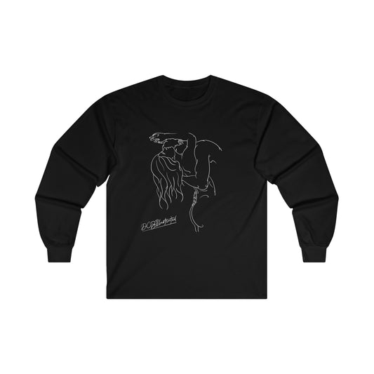 DCB Line Art Unisex Ultra Cotton Long Sleeve Tee Design 3