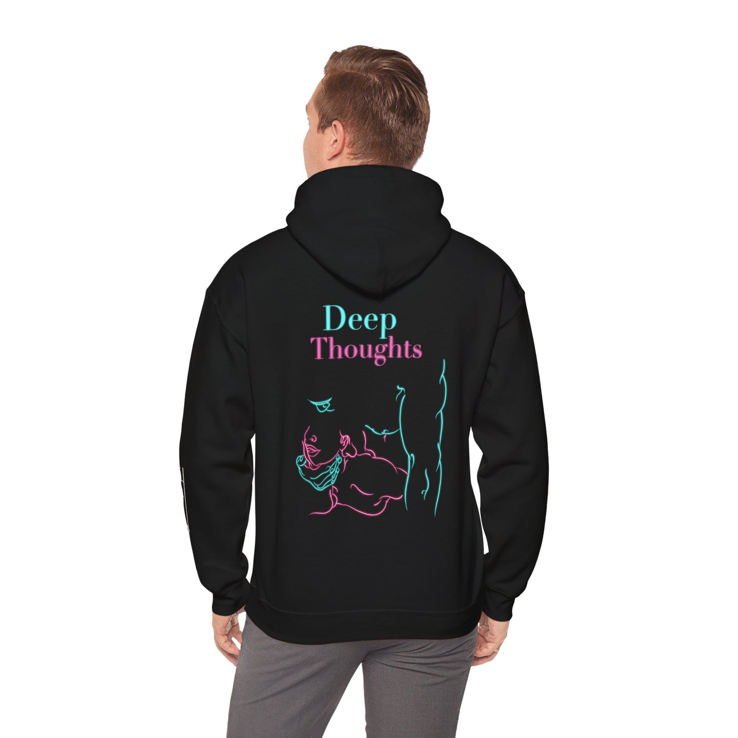 Deep Thoughts DCB Neon Unisex Heavy Blend™ Hooded Sweatshirt Design