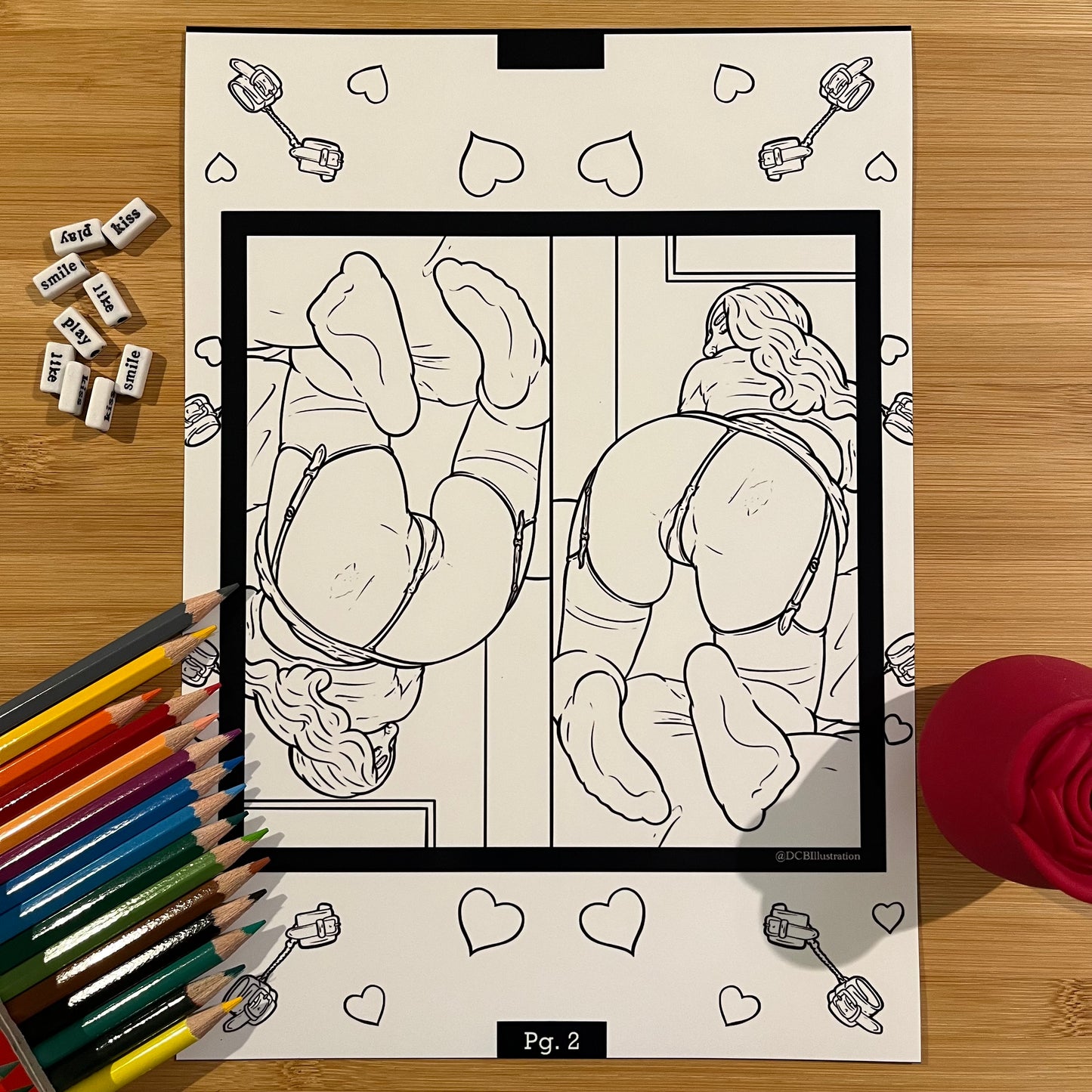 PHYSICAL EDITION DCB Illustration Colouring Book #3 (Mid October Release)