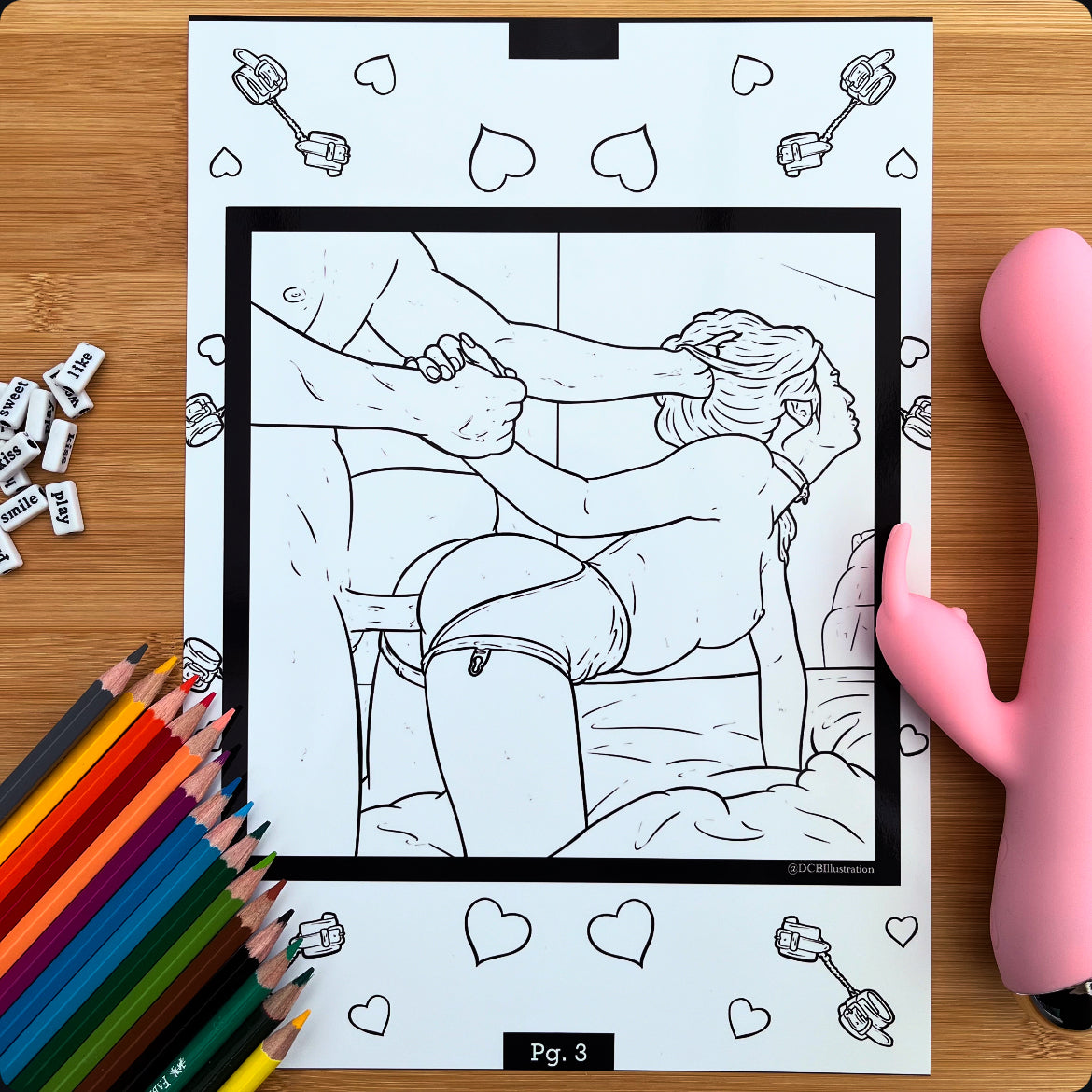 PHYSICAL EDITION DCB Illustration Colouring Book #1 (Mid October)